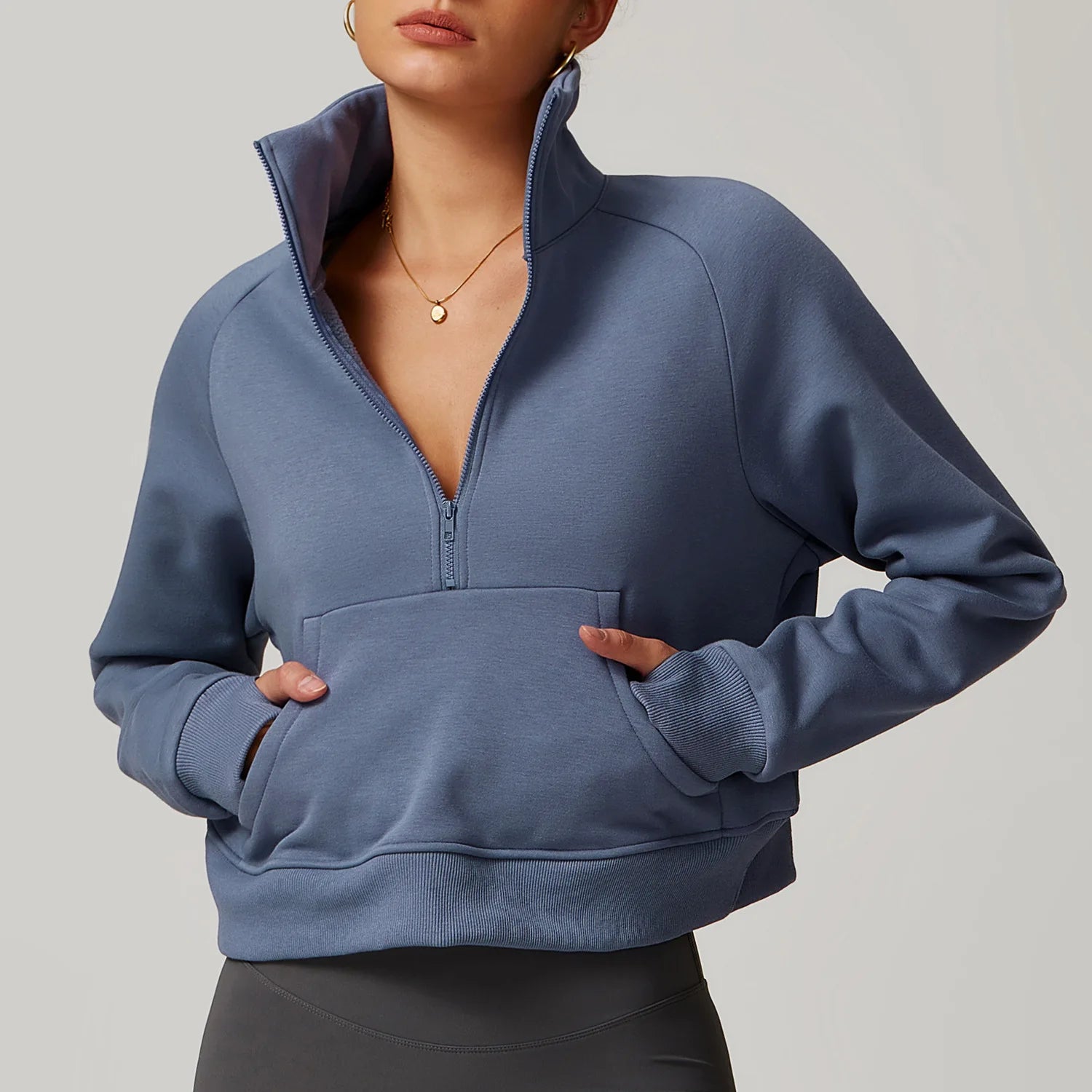 Zaléa Cloud Cozy Pullover - Coastal Blue / S - Sweatshirt