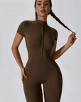 Zaléa Contour Short Sleeve Jumpsuit