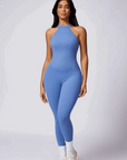 Zaléa Open-Back Halter Jumpsuit