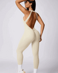 Zaléa Open-Back Halter Jumpsuit