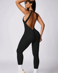 Zaléa Open-Back Halter Jumpsuit