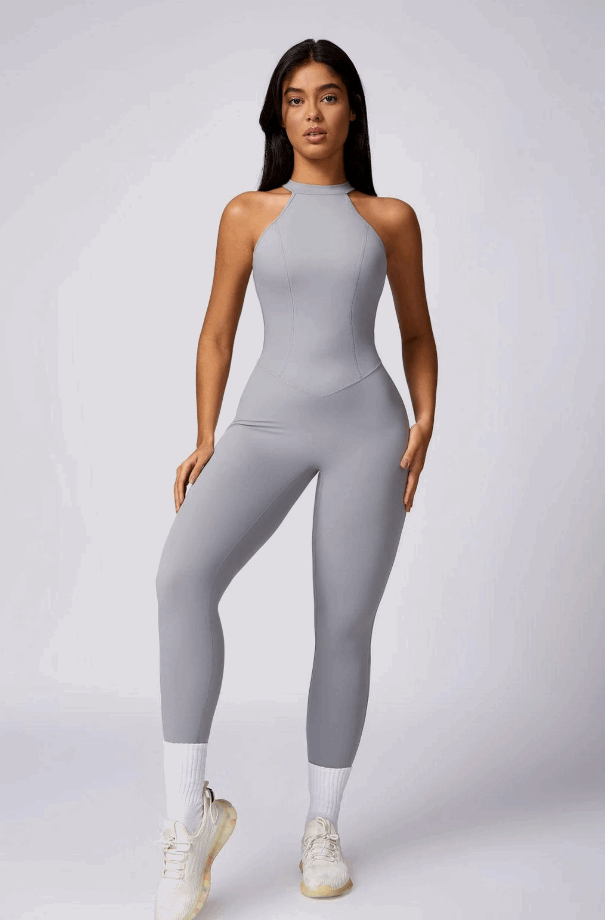 Zaléa Open-Back Halter Jumpsuit