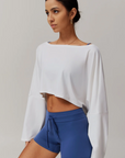 Zaléa Nia Cropped Long Sleeve Top