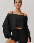 Zaléa Nia Cropped Long Sleeve Top