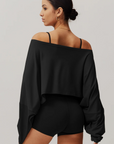 Zaléa Nia Cropped Long Sleeve Top