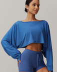 Zaléa Nia Cropped Long Sleeve Top