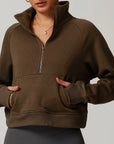 Zaléa Cloud Cozy Pullover - Brown / S - Sweatshirt