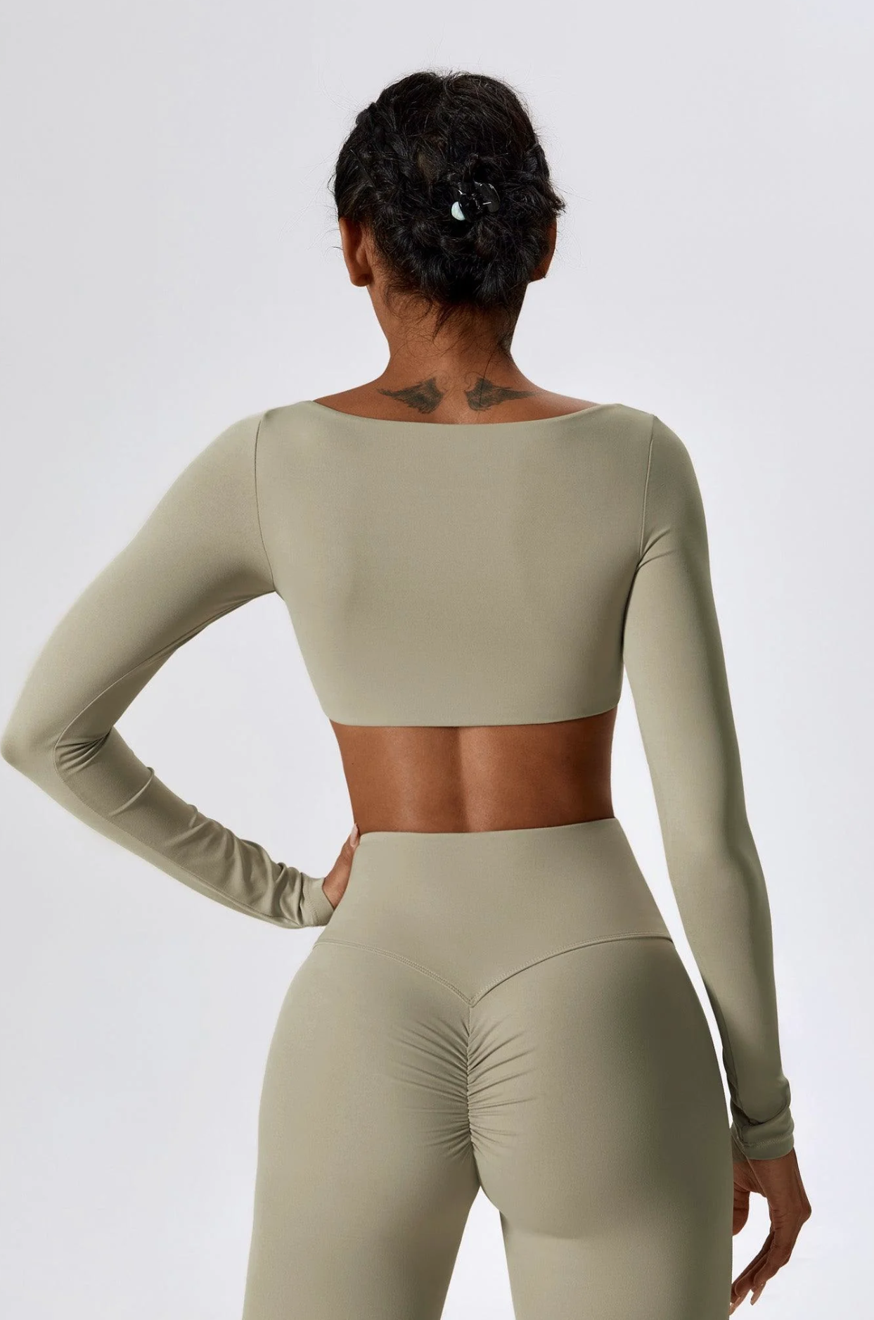 Zaléa Seamless Long-Sleeve Crop Top