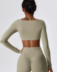 Zaléa Seamless Long-Sleeve Crop Top